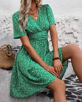 V-Neck Mini Dress
