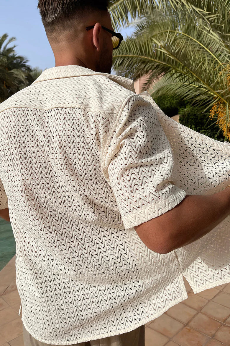 Men’s Shirt | Open Collar Vintage Style