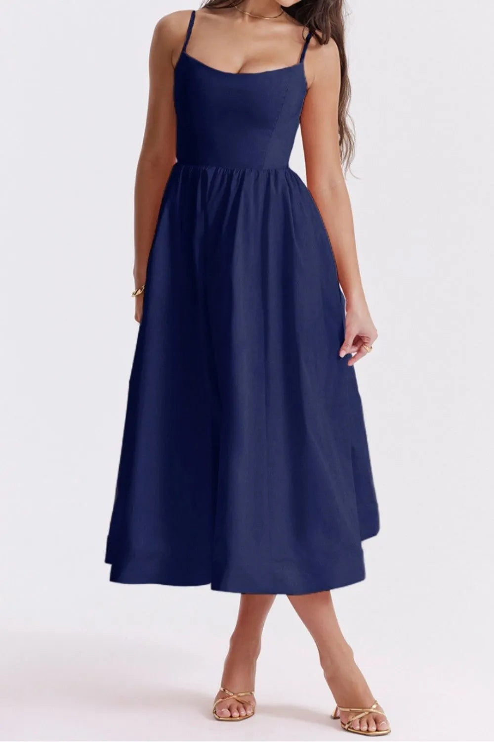Women’s Midi Dress | Square Neckline Style