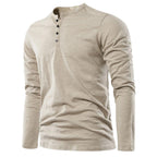 Men’s Henley Shirt | Long Sleeve Casual Style