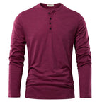 Men’s Henley Shirt | Long Sleeve Casual Style