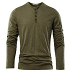Men’s Henley Shirt | Long Sleeve Casual Style