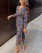 Women’s Midi Dress | Boho Wrap Casual Fit