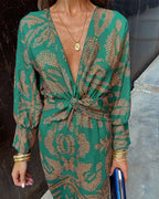 Women’s Midi Dress | Boho Wrap Casual Fit