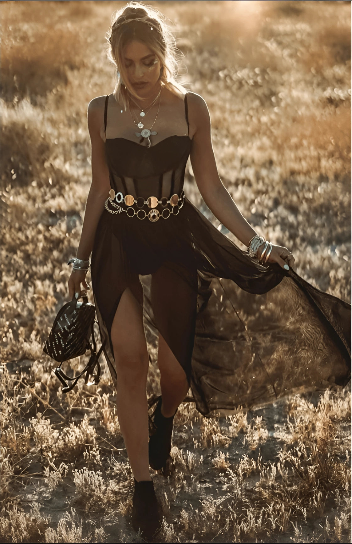 Women’s Dress | Sheer Boho Style