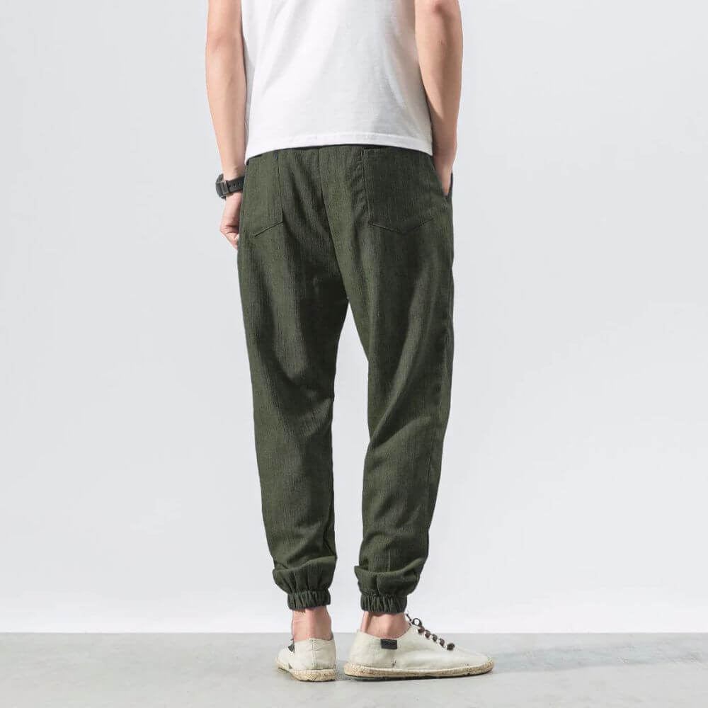 Men’s Cotton Linen Pants | Casual Everyday Fit