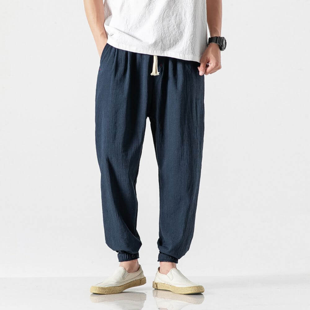 Men’s Cotton Linen Pants | Casual Everyday Fit