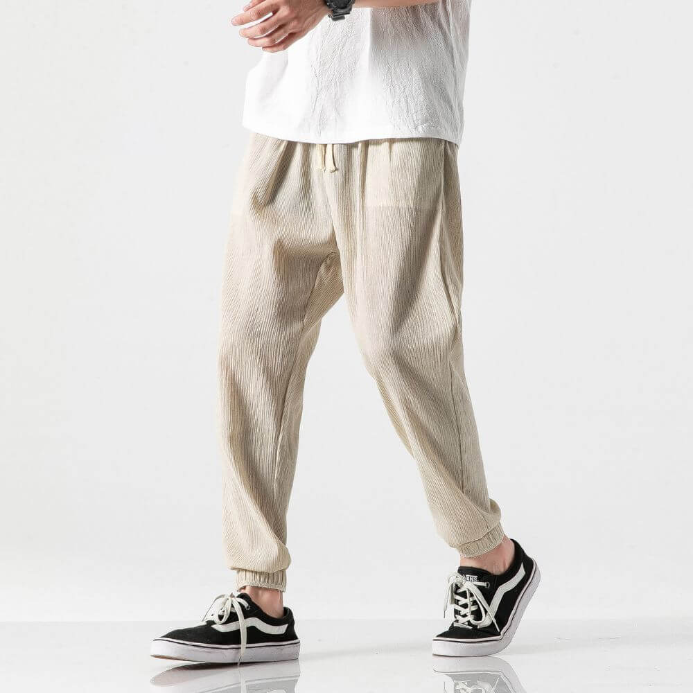 Men’s Cotton Linen Pants | Casual Everyday Fit