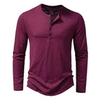 Men’s Henley T-Shirt | Long Sleeve