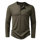 Men’s Henley T-Shirt | Long Sleeve