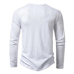 Men’s Henley T-Shirt | Long Sleeve