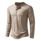 Men’s Henley T-Shirt | Long Sleeve