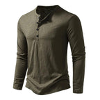 Men’s Henley T-Shirt | Long Sleeve