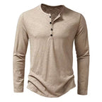 Men’s Henley T-Shirt | Long Sleeve