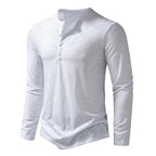 Men’s Henley T-Shirt | Long Sleeve