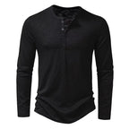 Men’s Henley T-Shirt | Long Sleeve
