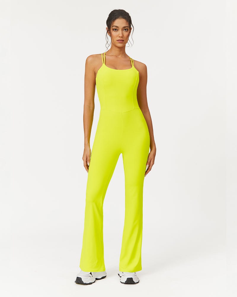 Trendy Wide Leg Active Jumpsuit