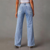 High-Waist Wide-Leg Denim Jeans