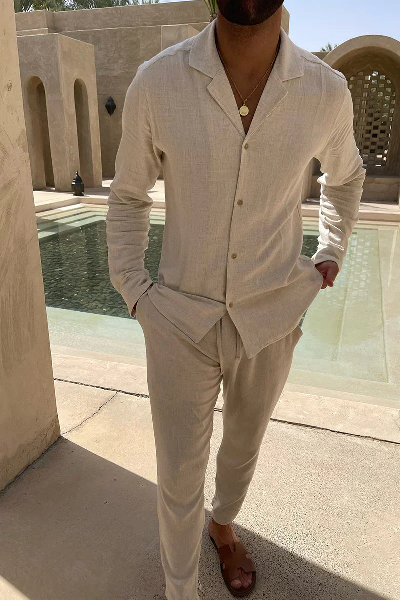 Men’s Shirt And Shorts Set | Short Sleeve
