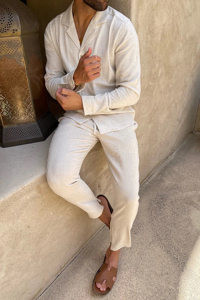 Men’s Shirt And Shorts Set | Short Sleeve
