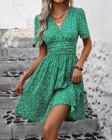 V-Neck Mini Dress