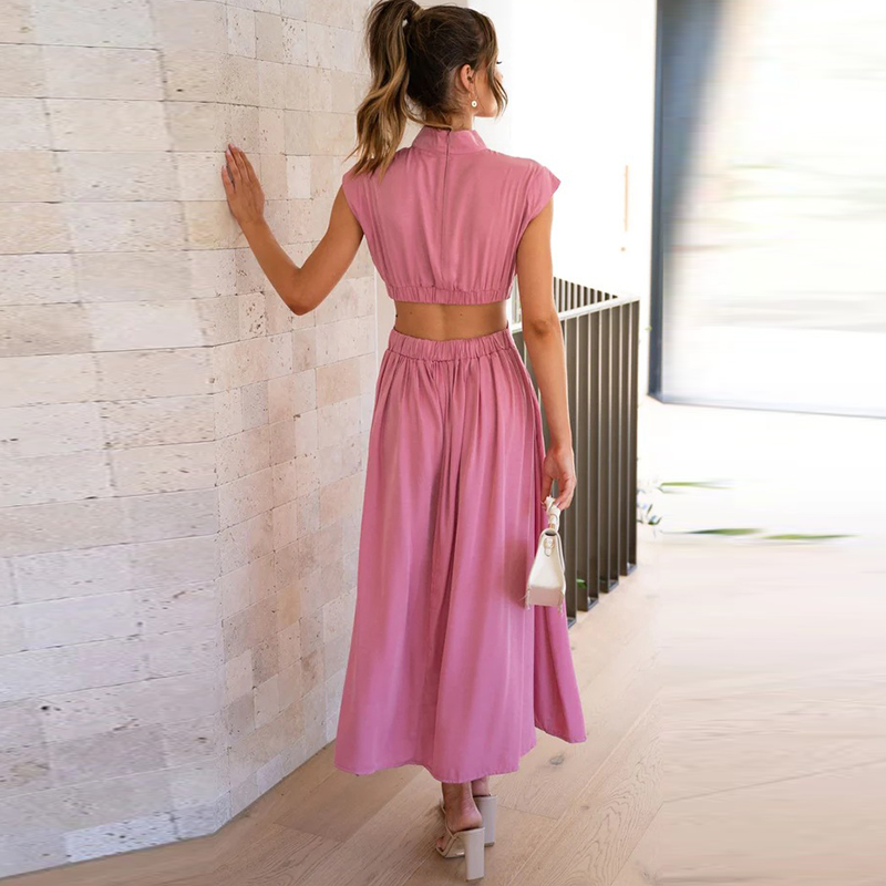 Women’s Midi Dress | Open Back Summer Style