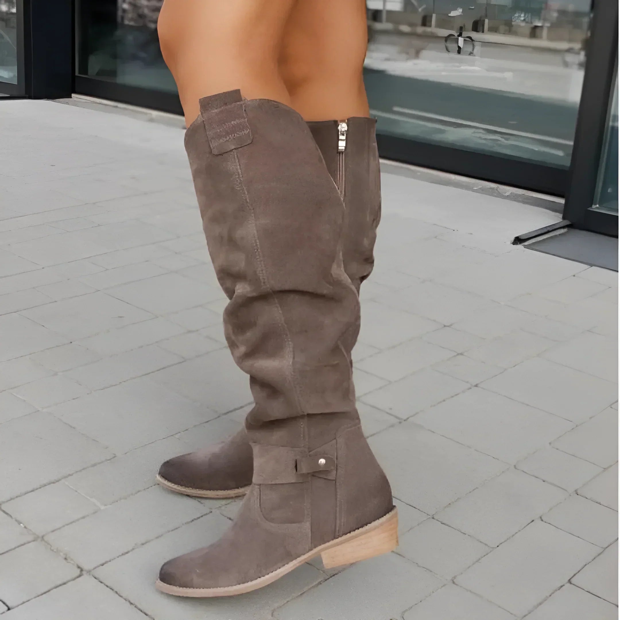 Women’s Ankle Boots | Side Zip Low Heel