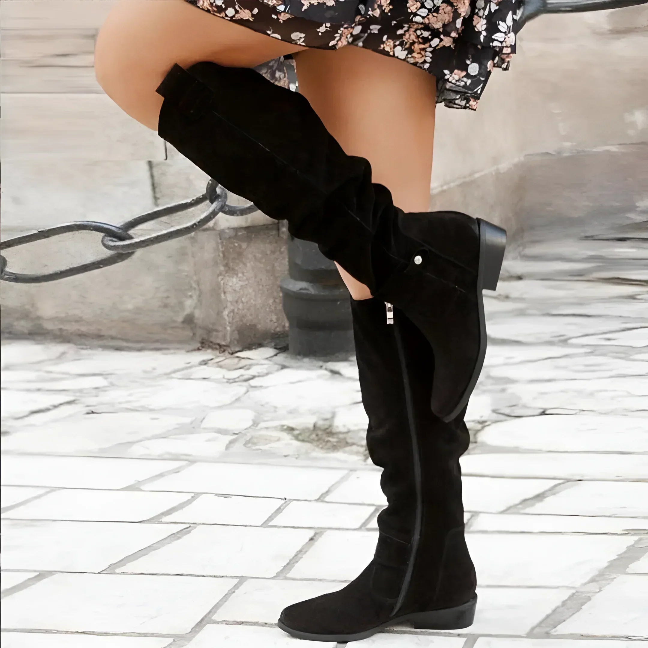 Women’s Ankle Boots | Side Zip Low Heel