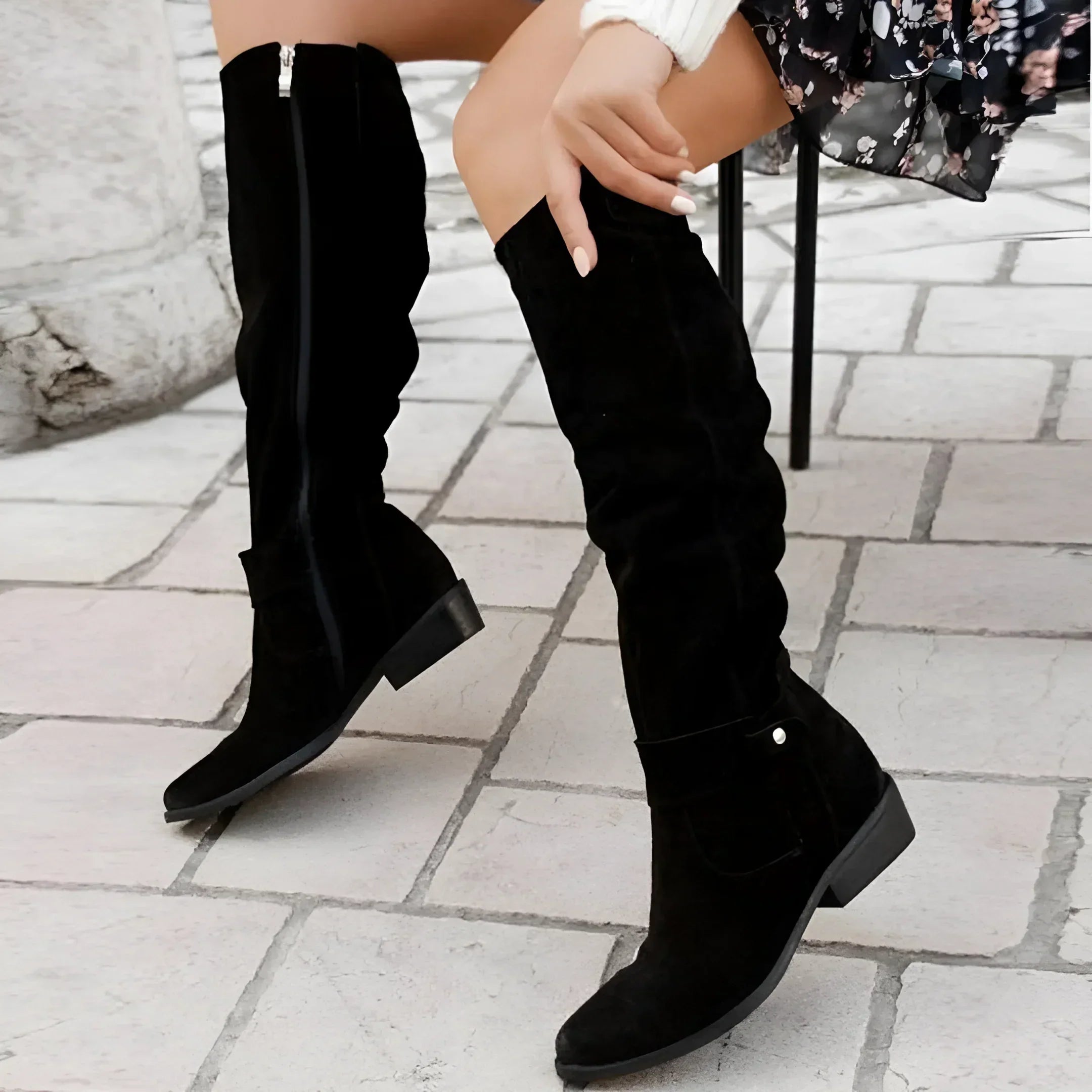 Women’s Ankle Boots | Side Zip Low Heel