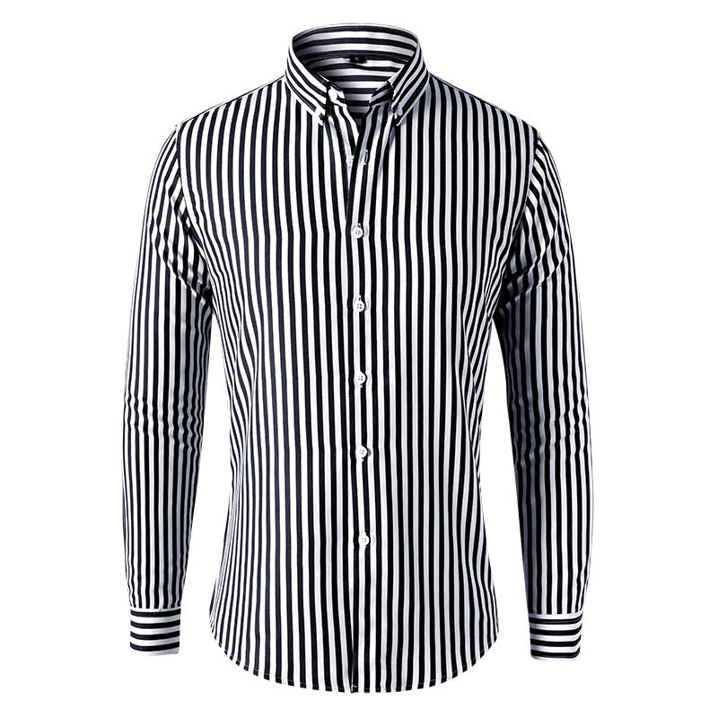 Men’s striped shirt | casual cotton style