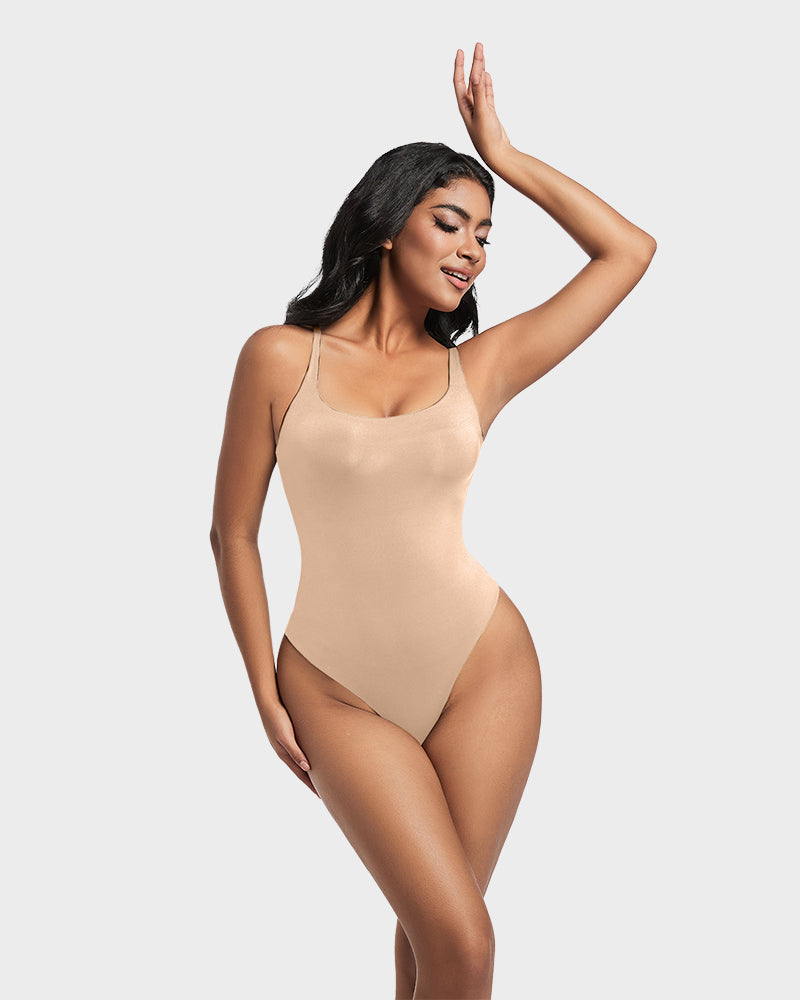 Seamless Sculpt Sleeveless Scoop Neck Thong Bodysuit