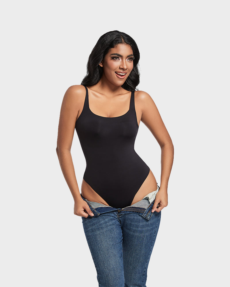 Seamless Sculpt Sleeveless Scoop Neck Thong Bodysuit